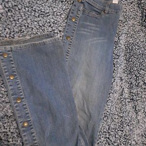 Cache snap side boot cut vintage Jeans
